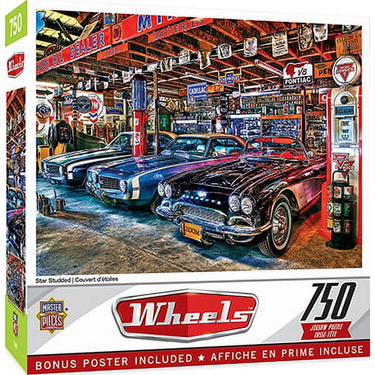 MasterPieces Wheels Star Studded 750-Piece Muscle Cars Garage