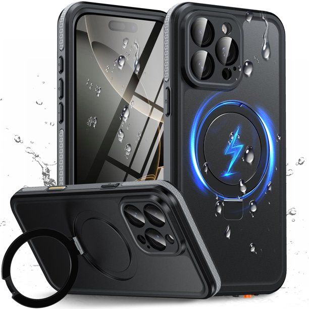 Funda impermeable Oterkin para iPhone 16 Pro con protector de pantalla
