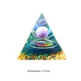 thumbnail image 3 of Pirámide De Cristal Pirámide De Cristal Decoración Pirámide de orgonita de 5 cm Heal Reiki Orgone Generador de energía Piedra de cristal (A), 3 of 4