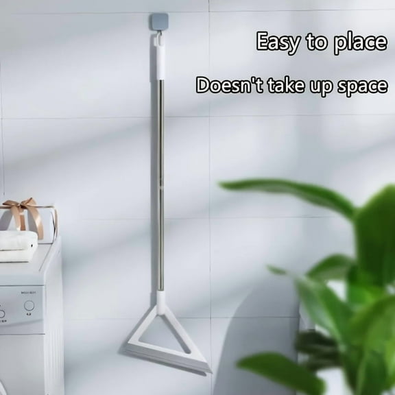 Multi-Purpose Magic Broom with Long Handle, TPR Scraper and Wiper, Multi-Surface Squeegee for Floors, Glass, Tile, Kitchen, Bathroom, Living Room, and Outdoor Cleaning