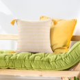 thumbnail image 4 of LR Home Torrent Cotton Blend Poly Filled Pillow in Yellow/Ivory, 20" x 20", 4 of 9