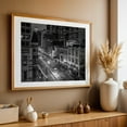thumbnail image 5 of Main Street, Houston 02 B&W - Houston Texas Photography Black and White City Cityscape Street Photography Nightlife Architecture Vintage Unframed Wall Art Print 32 x 48 inches, 5 of 7