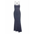 thumbnail image 6 of Coduop Women Spaghetti Strap Long Dress Cutout Bandage Backless Party Maxi Dress Cocktail Dress, 6 of 9