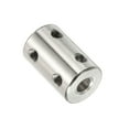 thumbnail image 4 of Uxcell Shaft Coupler Connector L22 x D14 5mm to 6mm Bore Stainless Steel Rigid Coupling w Screw,Wrench Silver 2Pack, 4 of 6