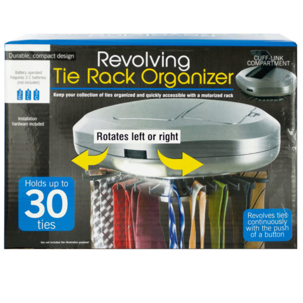 Revolving Tie Rack Organizer (Available in a pack of 2)