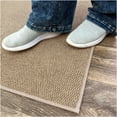 thumbnail image 3 of Koeckritz Rugs 3'x10' Soft Indoor/Outdoor Taupe Bound Area Rug Lightweight, Easy to Clean & Move, 3 of 8