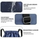 thumbnail image 3 of Mochila con cordón, bolsa de cuerdas, bolsa de gimnasio ligera, mochila deportiva, azul oscuro, 3 of 6