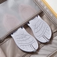 thumbnail image 6 of oqasdz Slippers for Women Travel Portable Flip Flops Indoor Outdoor Bathroom Shower Shoes Sandals with Flat Sole for Beach Pool,Grey, 6 of 6