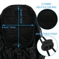 thumbnail image 6 of LELINTA 24" Long Curly Wavy Ponytail Synthetic Extension for Women Drawstring Hair Bun Pony Tail Clip in Hairpiece Natural Ponytail Hair Extension, 6 of 8