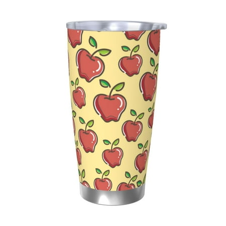 

Vsdgher Apple 20 Oz Stainless Steel Vacuum Insulated Travel Mug Coffee Cup for Home Office Outdoor Works Great for Ice Drinks and Hot Beverage -Without Straw
