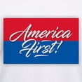 thumbnail image 3 of CafePress - America First T Shirt - Womens Cotton V-Neck T-shirt, 3 of 4