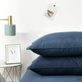 thumbnail image 3 of E.share 4-Piece Solid Blue Duvet Set, Full Size, 3 of 5