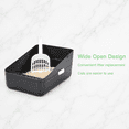 thumbnail image 7 of Black Small Cat Litter Box For Cats Under 8 Lbs, Modern Minimalist Design, 7 of 7