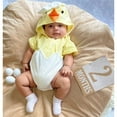 thumbnail image 7 of Baby Boys Adorable Easter Hatching Chicken Roleplay Chick Hooded Romper Bodysuit Carnival Birthday Roleplay for Kids Size 0-3 Months, 7 of 7