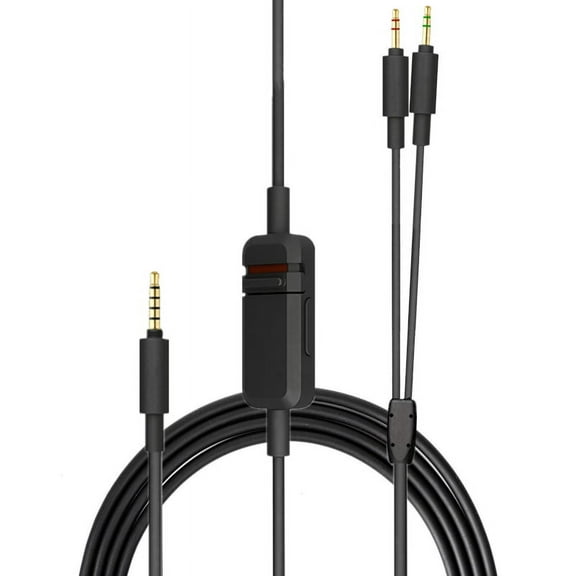 Headphone Upgrade Cable, Replacement 3.5mm Cable Aux Cable for Beyerdynamic MMX300 Headphone Braid PU Wire