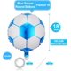 thumbnail image 3 of Yanonmyfd 10 Pack 18 Inch Blue Soccer Foil Balloons Football Helium Metallic Mylar Balloons for Birthday Party Sports Theme World Cup Party Decorations,18 Inch White Baseball, 3 of 14