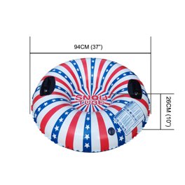 Tube à Neige Gonflable NICERAM – 90 Cm, Motif Dinosaure, Poignées, Pour Enfants Et Adultes