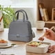 thumbnail image 4 of Bolsa térmica de doble capa para almuerzo, de gran capacidad, con correa ajustable para el trabajo, picnics y comidas escolares. Aestivo | Gris | AESTIVO, 4 of 6