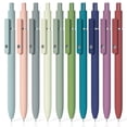 thumbnail image 4 of Retractable Gel Pens, 10 pcs Black Ink 0.5mm Fine Point Pen Set, Quick-drying Smooth Writing Aesthetic Journal Pens for Women, Pretty Pens for Home, Campus, Work, 4 of 9