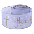 thumbnail image 1 of Shisuyan 1 Roll Of Delicate Easter Ribbon Wire Edges Gift Wrapping Ribbon Easter Ribbon Wired Ribbon Easter Wired Edge Ribbon Outdoor Ribbon, 1 of 8