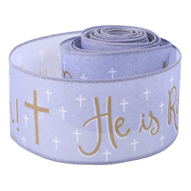 Shisuyan 1 Roll Of Delicate Easter Ribbon Wire Edges Gift Wrapping Ribbon Easter Ribbon Wired Ribbon Easter Wired Edge Ribbon Outdoor Ribbon