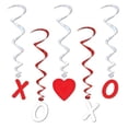 thumbnail image 1 of Beistle 70049 Valentine Whirls - Pack of 6, 1 of 1