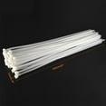 thumbnail image 2 of 500mm x 4mm White Cable Zip Ties Self-Locking Nylon Tie Wraps 100 Pack, 2 of 5