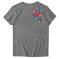 thumbnail image 2 of QUNYINEY Tee Shirts Womens Floral Crew Neck Short Sleeve Casual Tops Loose Pullover Womens Tops, 2 of 4