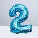 thumbnail image 3 of KAKOWELY Globos digitales de aluminio de 32 pulgadas con números, ideales para fiestas, cumpleaños, bodas y aniversarios (impresión azul, número 2), 3 of 4