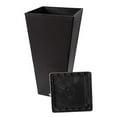 thumbnail image 5 of Algreen Valencia All-Natural 31" Inside/Outside Square Planter Pot, Matte Black, 5 of 10
