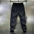 thumbnail image 2 of XINPING Mens Casual Pants Slim Fit Outdoor Casual Pants Elastic Waist Beach Pant Lightweight Jogging, Workout Trousers, 2 of 5