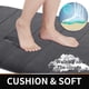 thumbnail image 2 of Juego de alfombrillas de baño Yimobra Memory Foam, 3 piezas, color gris oscuro, 2 of 7