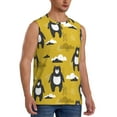 thumbnail image 2 of Balery Cartoon Bear Yellow Men's Sleeveless Muscle Shirts Workout Tank Top, Moisture Wicking, Odor Protection-3X-Large, 2 of 8