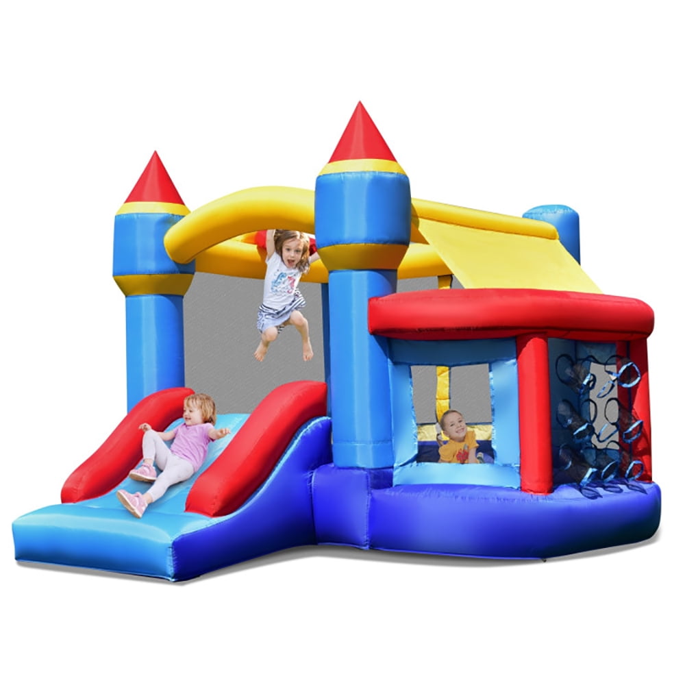 Aimee Lii Castle Slide Inflatable Bounce House with Ball Pit and Basketball Hoop, Kids Bounce House Aimee Lii Castle Slide Inflatable Bounce House with Ball Pit and Basketball Hoop, Kids Bounce House