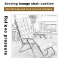 thumbnail image 5 of RBCKVXZ Sanding Rocking Chair Cushion Pad, 19 x 47 Soft Double-side Thickened Patio Chaise Lounger Cushion, Solid Tufted Indoor/Outdoor Pads with Ties (Style B), 5 of 6