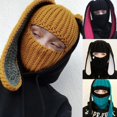 thumbnail image 4 of Gorro de pasamontañas de conejo Gorro de punto Gorro con orejas largas Gorro con orejas de conejo, 4 of 5