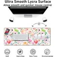 thumbnail image 2 of Desk Pad Protector,Mouse Pad with Non-Slip Rubber Base,Textured & Waterproof Mousepad with Stitched Edges,Large Desk mats for Computers,Laptop,Gaming,Office & Home,31.5 x 11.8 in,Colorful Flowers, 2 of 6