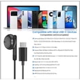 thumbnail image 4 of HSAPOW-USB C Headphones for iPhone 17 16 15 Pro Max Plus iPad Pro USB C Earphones with Microphone Volume Control USBC Wired Earbuds USB Type C Earphone for Google Pixel 8 Samsung S25 S24 S23 S22 S21, 4 of 4