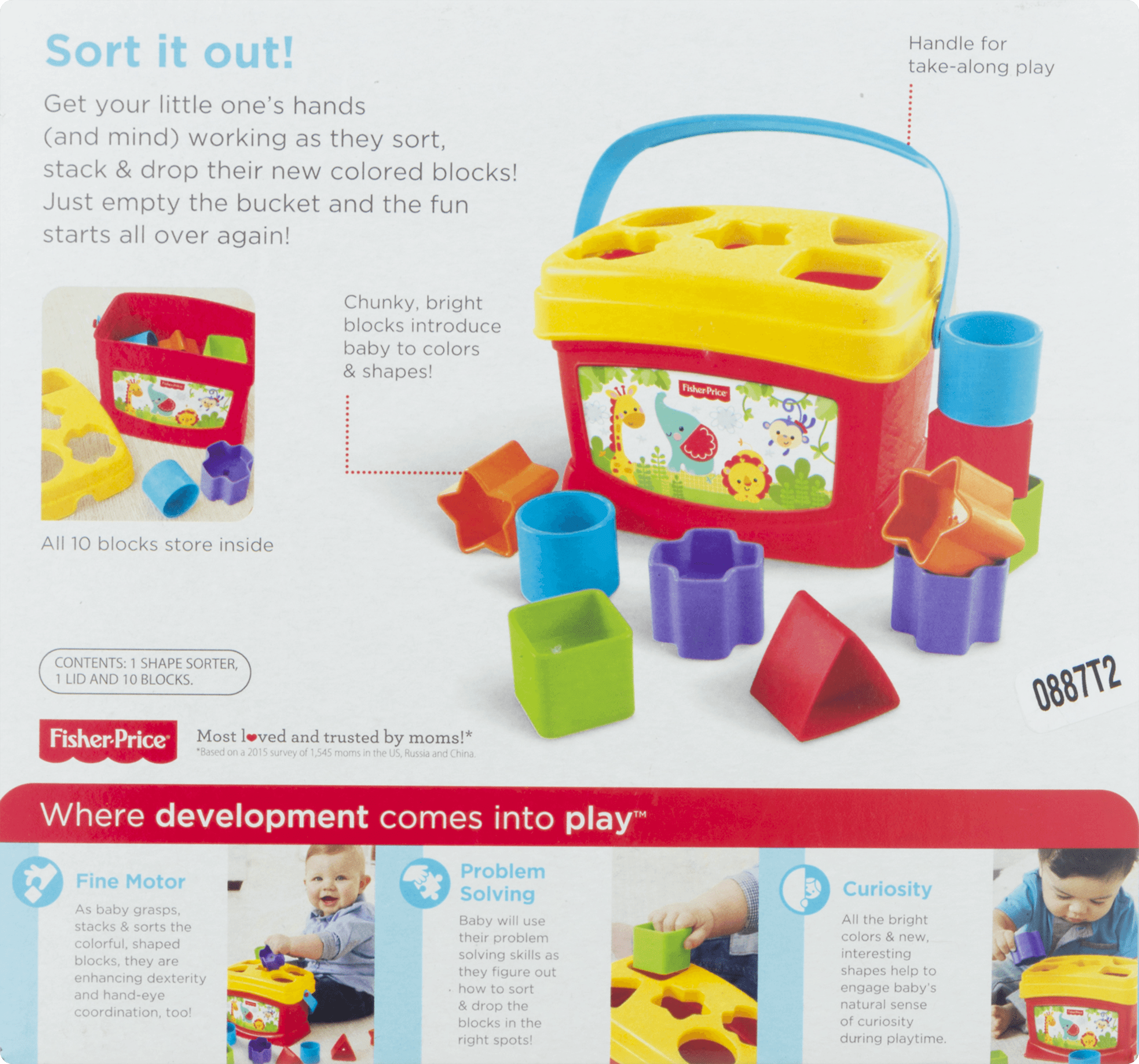 Fisher Price Baby's First Blocks Shape Sorting Toy for Toddlers