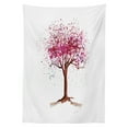 thumbnail image 3 of Ambesonne Floral Tablecloth Rectangular Table Cover, Blossom Buds Sakura Tree, 60"x90", Magenta Redwood, 3 of 4