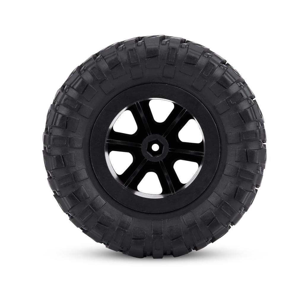 Crawler Tires 4pcs 1:16 Rubber Rocks Tyres Wheel Tires RC Accessory Remote Control Militaty Car Part