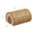 thumbnail image 2 of ECR4Kids SoftZone Tree Log Nature-Inspired Double Bench, 12in, Flexible Seating, Chocolate, 2 of 9