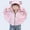 Pink, variant on OGLCCG Kids Sun Protection Zip-Up Hoodie Boys Girls UPF 50 Cape Cropped Long Sleeve Jacket with Thumbholes Running Outdoor Cooling Shirt 5-14 Years