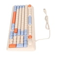 thumbnail image 1 of Teclado Para Portátil, Sensación Mecánica, Teclado De Computadora Con Cable De Alta Durabilidad, Compacto Para Computadora De Escritorio, 1 of 7