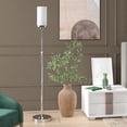 thumbnail image 2 of Evelyn&Zoe Frieda 66" Tall Floor Lamp with Glass Shade, Polished Nickel/White Milk, 2 of 7