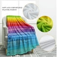 thumbnail image 2 of Blanket Rainbow Colors Smooth Soft Blanket for Sofa Chair Bed Office Travelling Camping for Kids Adults 50"x60", 2 of 6