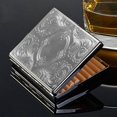 thumbnail image 4 of Silver Metal Cigarette Case Box for 20pcs Cigarettes 84mm, 4 of 5
