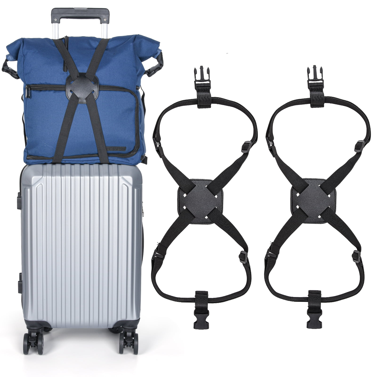 blok thuis Negende Taihexin 2 Pack Luggage Straps Bag Bungees for Add a Bag, Adjustable Luggage  Belt with Buckles, Travel Suitcase Elastic Strap Belt for Camping Hiking  Outdoor Carry Handbag - Walmart.com