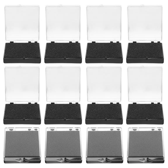 FOLOYORI Medal Display Stand Badge Carrying Case Transparent 12pcs