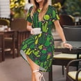 thumbnail image 3 of Saiise Cactus 1 Motif Robes d'Été pour Femmes T-Shirt Décontracté Manches Courtes Robe de Plage avec Poches, 3 of 6
